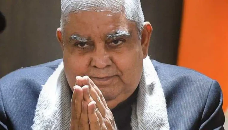 ‘പേരിന്റെ സ്‌പെല്ലിങ് തെറ്റിച്ചെഴുതി’ ഉപരാഷ്ട്രപതി ജഗ്ധീപ് ധൻകറിനെതിരായ അവിശ്വാസപ്രമേയം തള്ളി