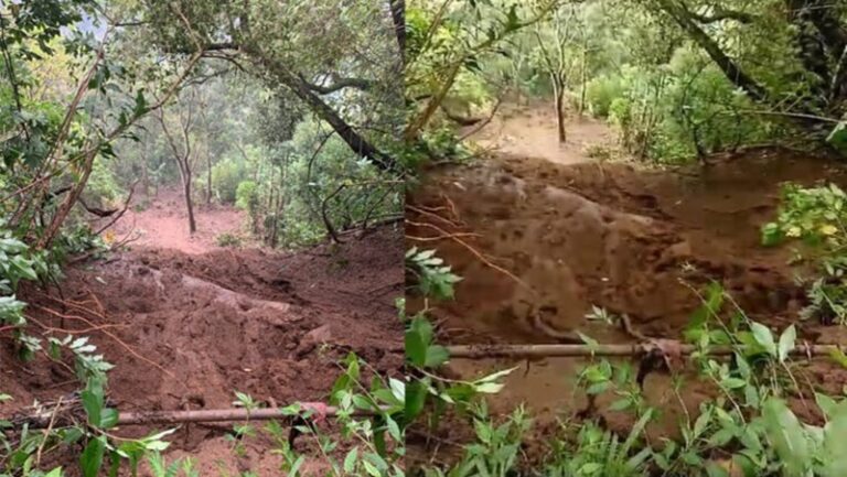 ഇടുക്കിയിൽ ഉരുൾപൊട്ടൽ, മുക്കാൽ ഏക്കർ ഒലിച്ചുപോയി,25 കുടുംബങ്ങളെ മാറ്റിപാർപ്പിക്കും