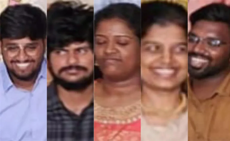 കന്യാകുമാരിയിൽ തിരയിൽപ്പെട്ട് അഞ്ച് മെഡിക്കൽ വിദ്യാർഥികൾ മരിച്ചു,രണ്ടുപേരെ രക്ഷപ്പെടുത്തി