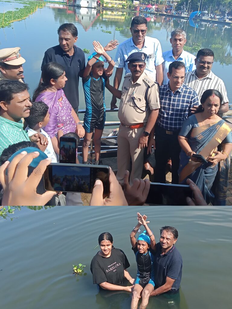 വേമ്പനാട് കായൽ ഇരു കൈകാലുകളും ബന്ധിച്ച് ഏഴു കിലോമീറ്റർ നീന്തി കടന്ന് ആറാം ക്ലാസ് വിദ്യാർത്ഥി;വേൾഡ് വൈഡ് ബുക്ക് ഓഫ് റെക്കോർഡ്