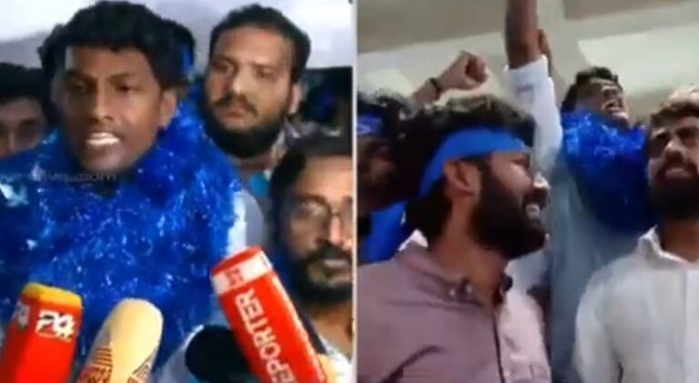 ചരിത്രവിജയവുമായി കെ.എസ്.യു!    30 വർഷത്തിന് ശേഷം കുസാറ്റ് യൂണിയൻ പിടിച്ചു ; 13 സീറ്റുകളിലും വിജയം