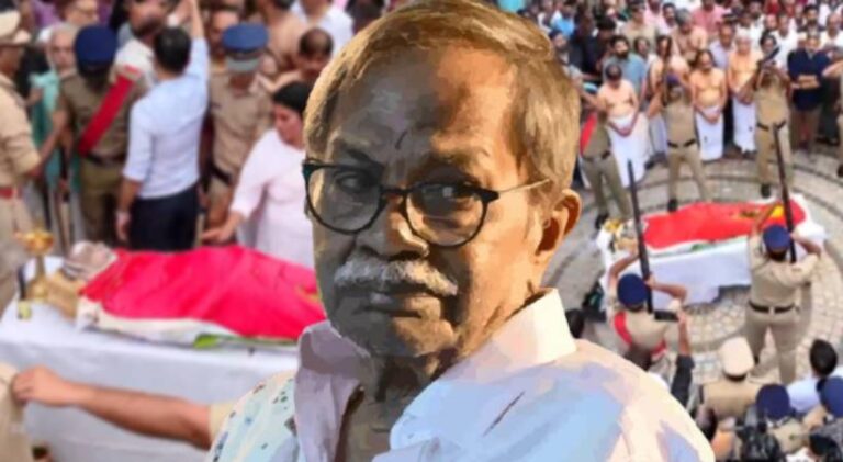 എം.ടി ഇനി ദീപ്തമായ ഓര്‍മ്മ, ഭൗതികദേഹം അഗ്നിനാളം ഏറ്റുവാങ്ങി