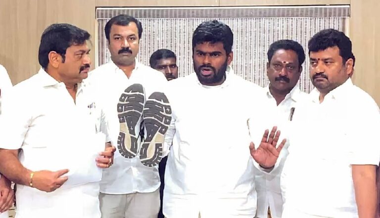 ‘ഡി.എം.കെ ഭരണം അവസാനിപ്പിക്കുംവരെ ചെരുപ്പിടില്ല, 48 ദിവസം വ്രതമെടുക്കും’; ഉഗ്രശപഥവുമായി അണ്ണാമലൈ