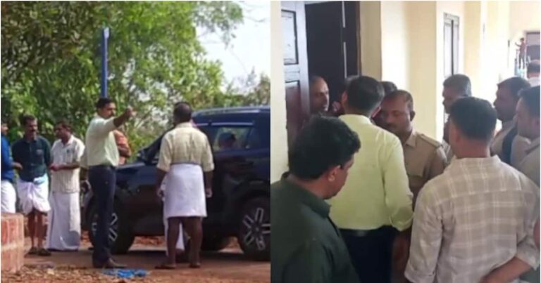എംപിയുടെ ബന്ധുവായ സിപിഎം പ്രവർത്തകന് കോളേജിൽ നിയമനം; എംകെ രാഘവൻ എംപിയെ വഴിയിൽ തടഞ്ഞ് കോൺഗ്രസ്‌ പ്രവർത്തകർ
