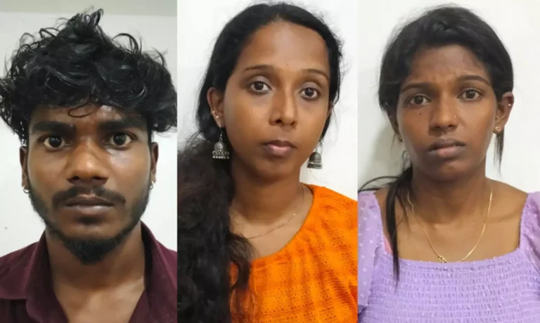 യുവാവിനെ ലോഡ്ജ് മുറിയിലേക്ക് വിളിച്ചു വരുത്തി; പൂട്ടിയിട്ട് മര്‍ദിച്ച് പണവും മൊബൈല്‍ ഫോണും മാലയും കവര്‍ന്നു; ഹണിട്രാപ്പ് സംഘത്തിലെ മൂന്ന് പേര്‍ വലപ്പാട് അറസ്റ്റില്‍