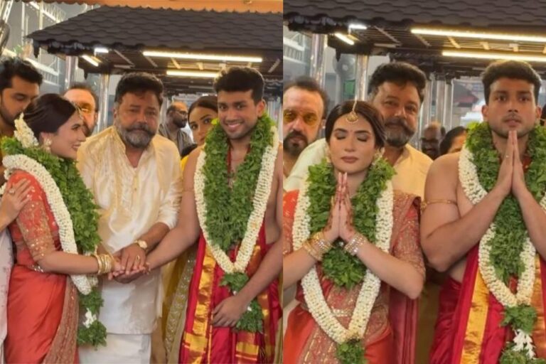 കാളിദാസ് ജയറാം വിവാഹിതനായി; തരിണിയെ താലിചാര്‍ത്തിയത് ഗുരൂവായൂരമ്പലനടയില്‍