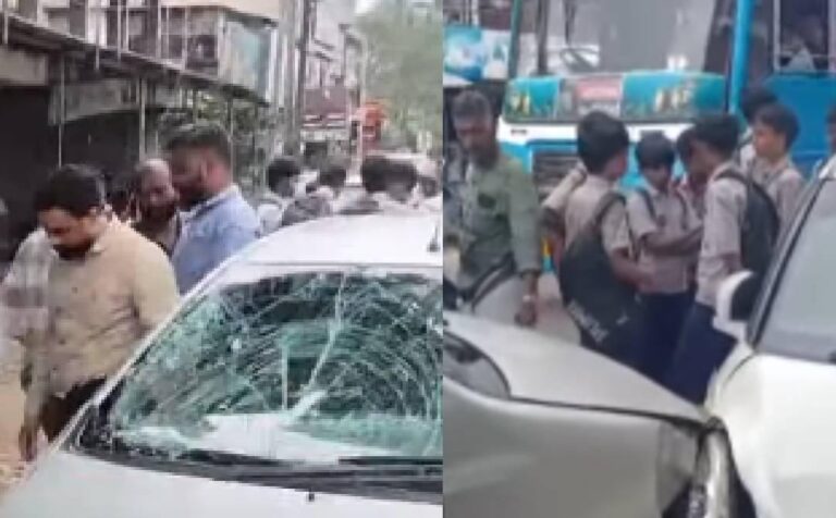 പൊന്നാനിയിൽ സ്‌കൂൾ വിദ്യാർത്ഥികൾക്കിടയിലേക്ക് കാർ ഇടിച്ചുകയറി; മൂന്ന് കുട്ടികൾക്ക് പരിക്ക്