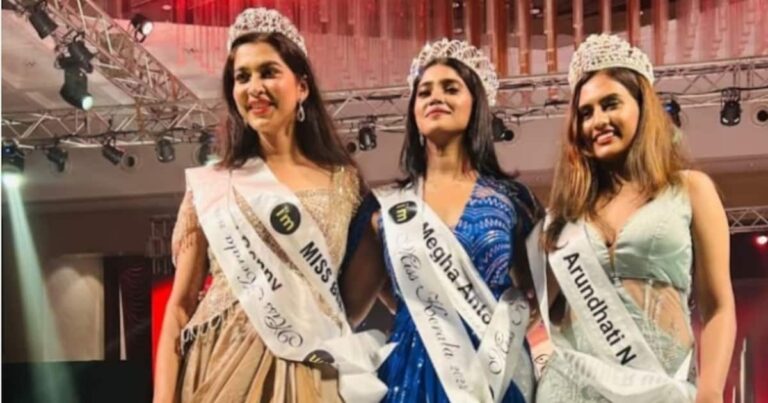 മേഘ ആന്റണി മിസ് കേരള; അരുന്ധതിയും ഏയ്ഞ്ചൽ ബെന്നിയും റണ്ണറപ്പുകൾ