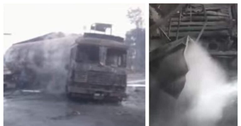 ജയ്പൂരില്‍ സിഎൻജി ട്രക്ക് വാഹനങ്ങളുമായി കൂട്ടിയിടിച്ചു; 7 മരണം, 35 പേർക്ക് പരിക്ക്, 30 വാഹനങ്ങൾ കത്തിനശിച്ചു