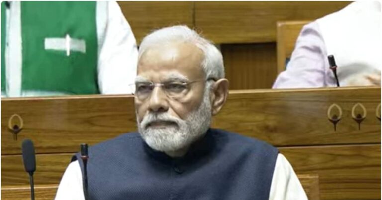 അടിയന്തരാവസ്ഥയുടെ പാപത്തിൽ നിന്നും കോൺഗ്രസിന് മോചനമില്ല; ലോക്സഭയിൽ ഗാന്ധി കുടുംബത്തെ കടന്നാക്രമിച്ച് മോദി