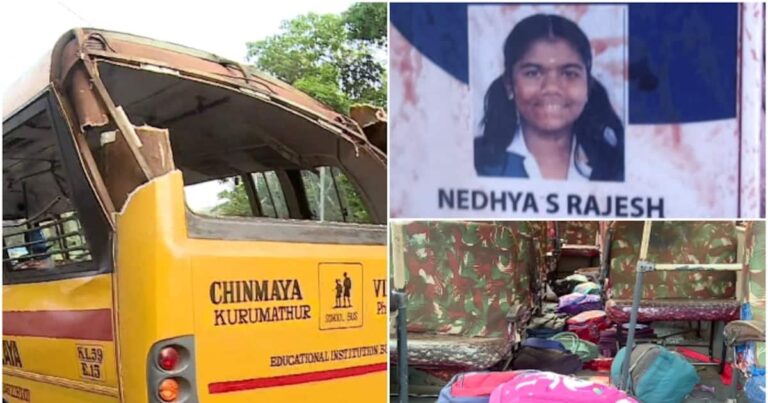 കണ്ണൂർ സ്കൂൾ ബസ് അപകടം; യന്ത്രത്തകരാറില്ലെന്ന് എംവിഡി‍ , ഡ്രൈവറുടെ അശ്രദ്ധയെന്ന് നിഗമനം