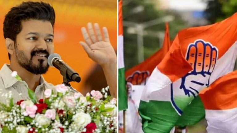 ‘ബിജെപിയെ പരാജയപ്പെടുത്തുകയാണ് ലക്ഷ്യമെങ്കില്‍ ഇന്ത്യാ ബ്ലോക്കില്‍ ചേരൂ’ വിജയിയോട് കോണ്‍ഗ്രസ്