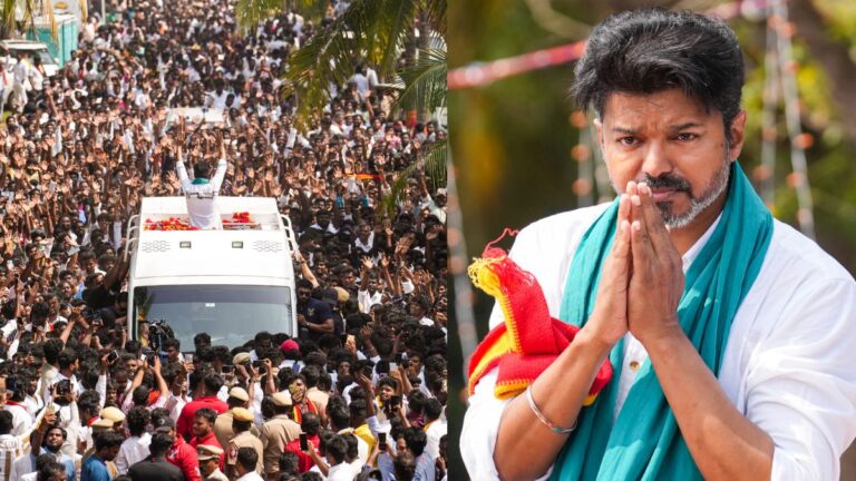 തമിഴക രാഷ്ട്രീയത്തെ ഞെട്ടിച്ച്‌ വിജയ്; 910ാം ദിവസം സമര ഭൂമിയില്‍, ഇരട്ട നിലപാട് വേണ്ടെന്ന് ഡിഎംകെക്ക് മുന്നറിയിപ്പ്