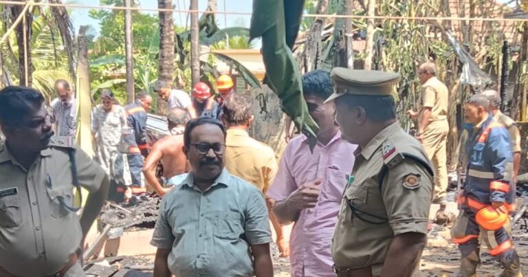 സുബാഷും ശ്രീജയും ജോലിക്ക് പോയി, മക്കൾ സ്കൂളിലും, അല്ലെങ്കിൽ; ഷീറ്റ് ചൂടായി ഗ്യാസ് സിലിണ്ടർ പൊട്ടിത്തെറിച്ചു