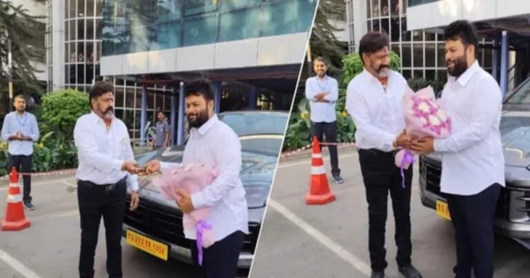 സംഗീത സംവിധായകന്‍ തമന് ബാലയ്യയുടെ സർപ്രൈസ്; പോർഷെ കാർ സമ്മാനിച്ചു
