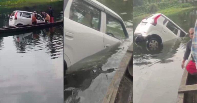 മദ്യലഹരിയിൽ യുവാവ് കാർ പുഴയിലേക്ക് ഓടിച്ചിറക്കി, രക്ഷപ്പെടുത്തിയവർക്ക് ചീത്തവിളി;സംഭവം കോട്ടയത്ത്‌