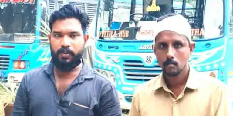 ഉന്നത പോലീസുകാരന്റെ ഭാര്യയുടെ പേരിലുള്ള സ്വകാര്യ ബസ്; ‘ഓപ്പറേഷൻ ഡി’ ഹണ്ടിൽ കുടുങ്ങി; ബസിനുള്ളിൽ നിന്നും പിടിച്ചെടുത്തത് ഹാൻസ് അടക്കം ലഹരി വസ്തുക്കൾ; ജീവനക്കാർ അറസ്റ്റിൽ