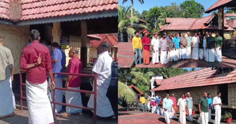 ദേവസ്വംബോർഡ് ക്ഷേത്രത്തിൽ ഷർട്ട് ധരിച്ചു കയറി എസ്എൻഡിപി സംയുക്ത സമിതി, എല്ലാ ക്ഷേത്രങ്ങളിലും അനുമതി വേണമെന്നാവശ്യം
