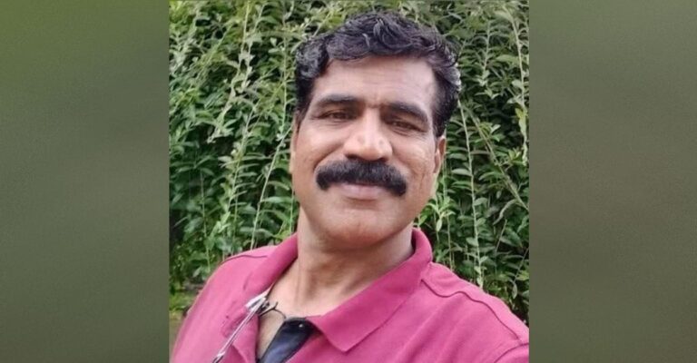 കുടുംബത്തോടൊപ്പമുള്ള യാത്രയ്ക്കി  ടെ ; ബൈക്ക് മറിഞ്ഞ് 54 കാരൻ മരിച്ചു