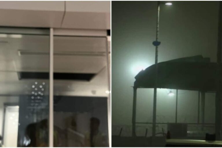 കനത്ത മഴയിൽ ദില്ലി വിമാനത്താവളത്തിലെ മേൽക്കൂരയുടെ ഷീറ്റ് ഇളകിവീണു; മലയാളി യാത്രക്കാരിക്ക് പരിക്ക്
