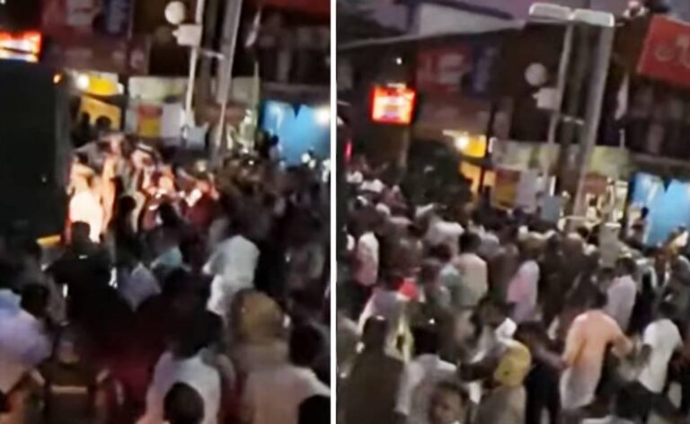 കണ്ണൂരിൽ രാഹുൽ മാങ്കൂട്ടത്തിലിന്‍റെ കാൽനട ജാഥയിൽ സംഘർഷം; ഏറ്റുമുട്ടി കോൺഗ്രസ്-DYFI പ്രവർത്തകർ