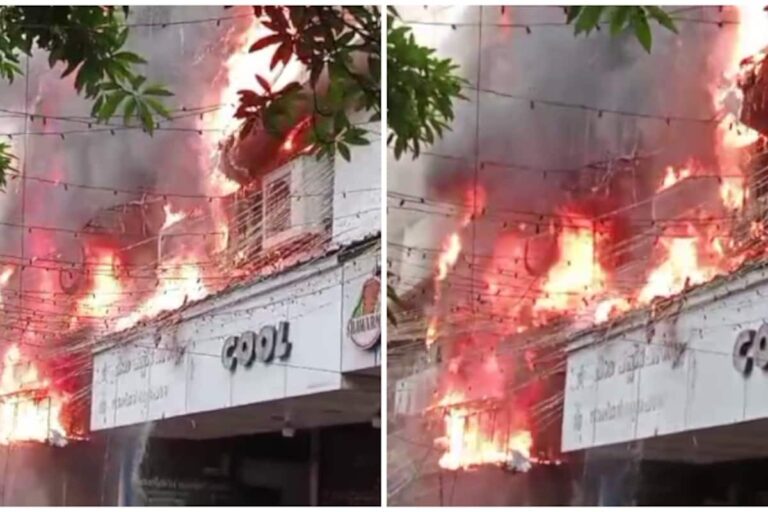 കോഴിക്കോട് പുതിയ ബസ് സ്റ്റാൻഡിൽ വൻ തീപിടിത്തം, തുണിക്കട കത്തി, കൂടുതൽ കടകളിലേക്ക് തീപടരുന്നു
