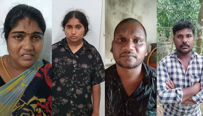 രാമപുരത്ത് ബസില്‍ വച്ച് സ്ത്രീയുടെ രണ്ടര പവന്റെ മാല മോഷ്ടിച്ച കേസ്; രണ്ട് സ്ത്രീകള്‍ ഉള്‍പ്പെടെ നാല് തമിഴ്‌നാട് സ്വദേശികള്‍ അറസ്റ്റില്‍