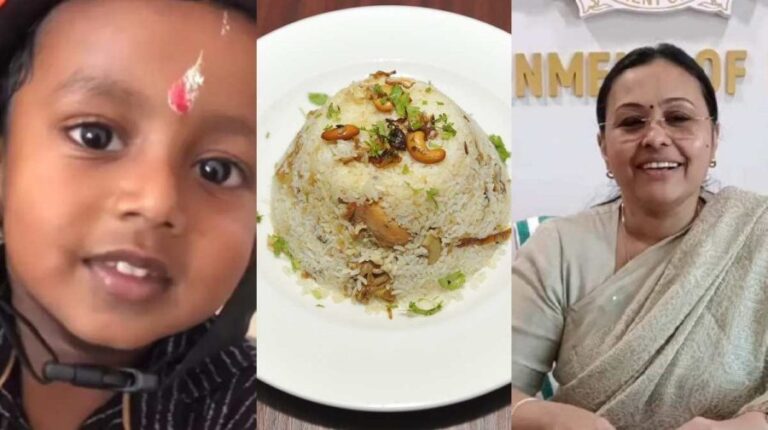 ‘അങ്കണവാടിയില്‍ ഉപ്പുമാവ് മാറ്റിയിട്ട് ബിര്‍ണാണി തരണം, പൊരിച്ച കോഴിയും’  ശങ്കുവിന്റെ ആഗ്രഹം സാധിക്കാന്‍ മുട്ട ബിരിയാണിയും പുലാവും എത്തും; പാലും മുട്ടയും മൂന്നുദിവസം വീതമാക്കി; താനും കൂട്ടുകാരും ഹാപ്പിയെന്ന് ശങ്കു