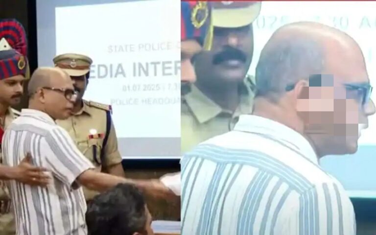 ’30 കൊല്ലം ഞാനനുഭവിച്ച വേദനയാണ് സര്‍. ഞാന്‍ മീഡിയ വക്താവാണ്. ഇതിനൊരു മറുപടി താ.. .’; മാധ്യമപ്രവര്‍ത്തകന്‍ എന്ന വ്യാജേന എത്തിയ ആള്‍ ഡിജിപിയുടെ മുമ്പിലെത്തി പരാതി ഉയര്‍ത്തിക്കാട്ടി ചോദ്യം ഉന്നയിച്ചു; റവാഡയുടെ വാര്‍ത്ത സമ്മേളനത്തിനിടെ നാടകീയത