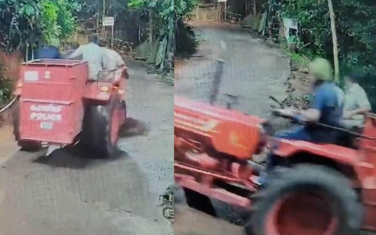 MR അജിത്കുമാറിനെ കുടുക്കി CCTV; ട്രാക്ടർ യാത്രയുടെ ദൃശ്യങ്ങൾ പുറത്ത്, കൂടെ രണ്ട് പേഴ്സണൽ സ്റ്റാഫും