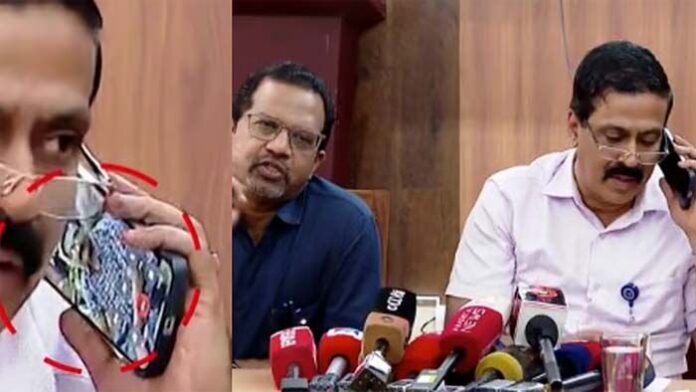 വിവാദ വാര്‍ത്താസമ്മേളനത്തില്‍ ഡോ. ഹാരിസിനെക്കുറിച്ച് പറയുന്നതിനിടെ പ്രിന്‍സിപ്പലിന്റെ ഫോണിലേക്ക് വന്ന കോള്‍ ഡി.എം.ഇയുടേത്; വിവാദമായപ്പോള്‍ ഫോണ്‍വിളിയില്‍ ദുരദ്ദേശ്യമില്ലെന്ന് ഡോ. വിശ്വനാഥന്റെ വിശദീകരണം