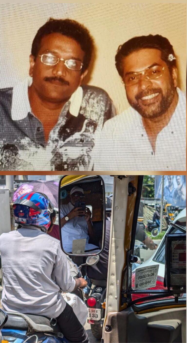 “അവസാനത്തെ ടെസ്റ്റ് പാസായെന്ന് മമ്മൂട്ടി” സംഭാഷണം പങ്കുവെച്ച് നടന്‍ വി.കെ. ശ്രീരാമന്‍