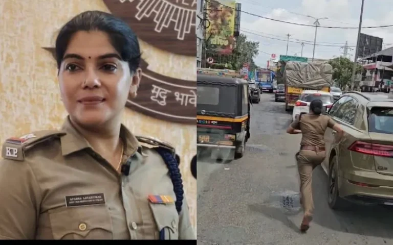 കുരുക്കിൽപ്പെട്ട ആംബുലൻസിന് വഴിയൊരുക്കിയ വനിതാ പൊലീസ് ഉദ്യോഗസ്ഥ വൈറൽ
