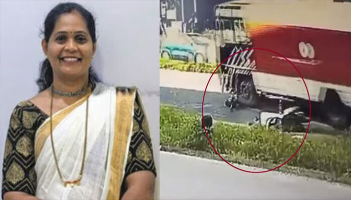 കുഴിയിൽവീണ് നിയന്ത്രണം വിട്ട് സ്‌കൂട്ടർ മറിഞ്ഞു; പിന്നാലെ വന്ന ലോറി കയറി യുവതിക്ക് ദാരുണാന്ത്യം; ലോറി ഡ്രൈവർക്കെതിരെ കേസെടുത്ത് പോലീസ്