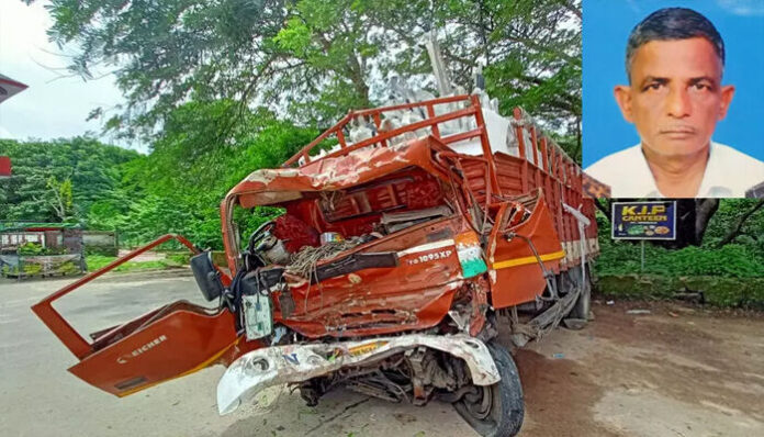 തെന്മലയിൽ ടോറസും മിനി ലോറിയും കൂട്ടിയിടിച്ച് അപകടം; ഡ്രൈവർ മരിച്ചു