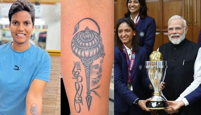 'നിങ്ങളുടെ കൈയില്‍ ഹനുമാന്‍ സ്വാമിയുടെ ടാറ്റൂ ഉണ്ടല്ലോ; അത് നിങ്ങളെ ഏതെങ്കിലും വിധത്തില്‍ സഹായിച്ചിട്ടുണ്ടോ?'  മോദിയുടെ ചോദ്യത്തിന് ദീപ്തി ശര്‍മയുടെ മറുപടി വൈറലാകുന്നു