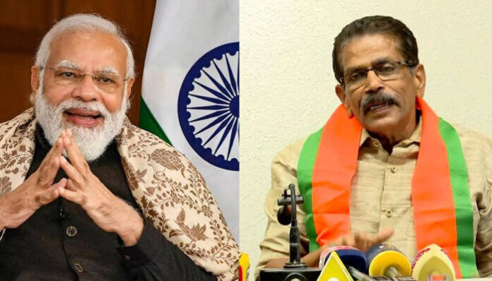 'മോദിയുടെ പുസ്തകം വായിച്ച് ആകൃഷ്ടനായി'; പാലക്കാട് സിപിഐഎം പഞ്ചായത്ത് പ്രസിഡന്റ് ബിജെപിയില്‍