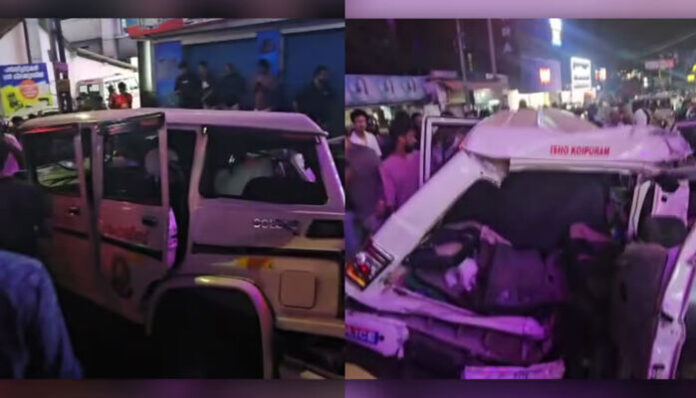 പത്തനംതിട്ടയില്‍ കെഎസ്ആര്‍ടിസി ബസ് പൊലീസ് ജീപ്പിലേക്ക് ഇടിച്ചുകയറി അപകടം; മൂന്നു പോലിസുകാര്‍ക്കും രണ്ട് പ്രതികള്‍ക്കും പരിക്ക്