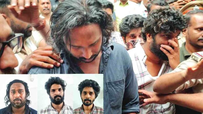 വീട്ടമ്മയെ ആക്രമിച്ച് സ്വർണാഭരണങ്ങൾ കവർന്ന സംഘം അറസ്റ്റിൽ;പിടിയിലായത് സഹോദരങ്ങളും സഹോദരീ ഭർത്താവും