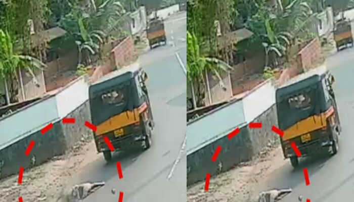 മിന്നൽ വേഗതയിൽ റോഡിലൂടെ കുതിച്ച ഓട്ടോ; പെട്ടെന്ന് വണ്ടിയിൽ നിന്ന് തെറിച്ചുവീണ് ആറ് വയസുകാരി; ഒന്നുമറിയാതെ ഡ്രൈവർ; പരാതിയുമായി കുടുംബം