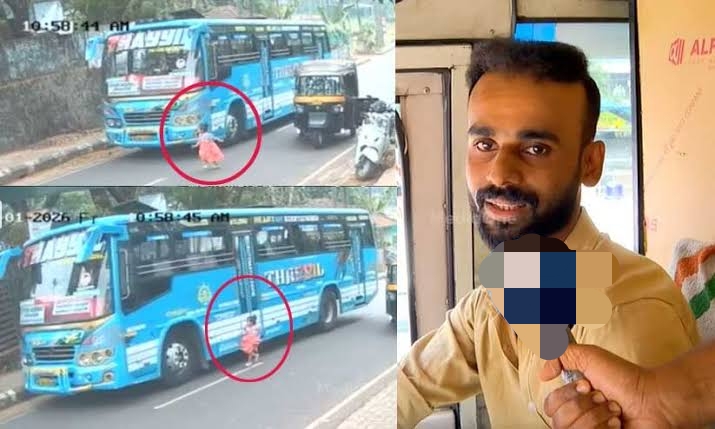 ‘എനിക്കും ആ പ്രായമുള്ള രണ്ട് കുട്ടികളാണുള്ളത്; ഒരു നിമിഷം കുട്ടി ബസിനുള്ളില്‍ കുടുങ്ങിയെന്ന് വിചാരിച്ചു; കൈയും കാലും വിറച്ചുപോയി; പിഞ്ചുബാലിക അത്ഭുതകരമായി രക്ഷപ്പെട്ടതില്‍ പ്രതികരിച്ച് ബസ് ഡ്രൈവര്‍ ഷിനോജ്