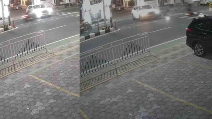 മണിയൻപിള്ള രാജുവിന്‍റെ കാർ അപകടത്തിൽപ്പെട്ട സംഭവം; സിസിടിവി ദൃശ്യം പുറത്ത്, നടന് ജാമ്യം