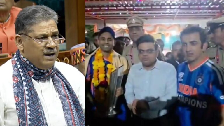 സഞ്ജുവും സിറാജും ട്രോഫിയുമായി പള്ളിയിൽ പോയിട്ടില്ല; ലോകകപ്പ് ക്ഷേത്രത്തിൽ കൊണ്ടുപോയതിനെതിരേ വിമർശനം