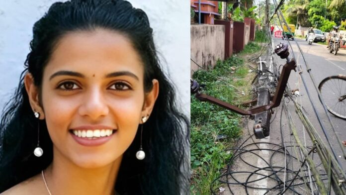 ആശുപത്രിയിലേക്ക് രോഗിയുമായി പോയ ഓട്ടോ ടാക്സി വൈദ്യുതി തൂണിലിടിച്ച് യുവതി മരിച്ചു