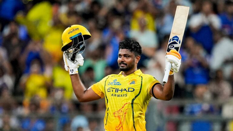 തലൈവരായി സഞ്ജു, ‘എൽ ക്ലാസിക്കോ’ തൂക്കി ചെന്നൈ ! മുംബൈ 104 റൺസിന് പുറത്ത്