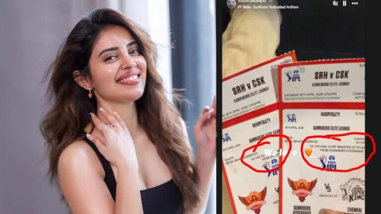 മുഖ്യമന്ത്രിക്ക് നൽകിയ 40,000 രൂപയുടെ ഐപിഎൽ ടിക്കറ്റുകൾ നടിയുടെ പക്കൽ; രേവന്ത് റെഡ്ഡി കുരുക്കിൽ