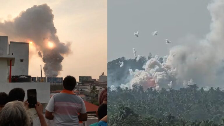 മുണ്ടത്തിക്കോട് സ്ഫോടനങ്ങൾ തുടരുന്നു; രക്ഷാപ്രവർത്തനത്തിന് ഡ്രോണും റോബോട്ടും, മരണസംഖ്യ ഉയരാൻ സാധ്യത