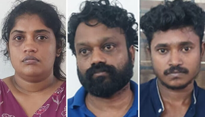 ഭാര്യ ജയിലിലായതിന് പ്രതികാരം; സൗഹൃദം നടിച്ച് യുവാവിനെ വിളിച്ചുവരുത്തി; പിന്നാലെ ഫ്ലാറ്റിൽ തടഞ്ഞ് വെച്ച് ക്രൂരമർദ്ദനം; ശരീരത്തിൽ മുളകുവെള്ളമൊഴിച്ചു; യുവതിയടക്കം മൂന്ന് പേർ പിടിയിൽ