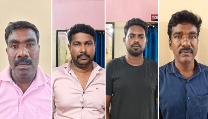 വെര്‍ച്വല്‍ അറസ്റ്റ് ഭീഷണി മുഴക്കി റിട്ടയേര്‍ഡ് ഉദ്യോഗസ്ഥയുടെ 60 ലക്ഷം തട്ടിയ കേസ്; നാല് തമിഴ്‌നാട് സ്വദേശികള്‍ അറസ്റ്റില്‍