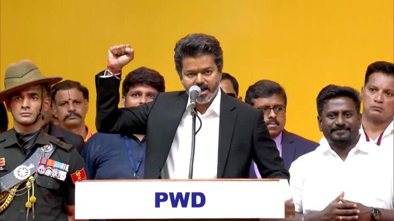 സൗജന്യ വൈദ്യുതിയും വനിതാ സുരക്ഷാ സേനയും; വിജയ് സർക്കാരിന്റെ ആദ്യ തീരുമാനം, ഉത്തരവിൽ ഒപ്പിട്ടു